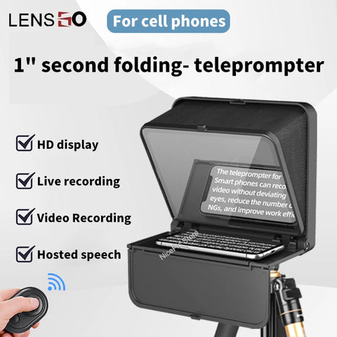 LENSGO TC7S Smartphone Teleprompter with Remote – image 1