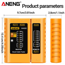 Network Analyzer Tester M469D Cable LAN RJ45 RJ11 RJ12 CAT5 UTP LAN Cable Tester Networking Tool Network Repair Too
