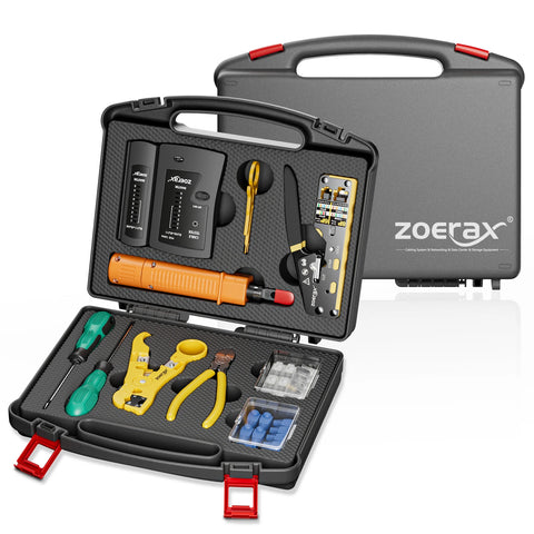 ZoeRax CAT6 Crimping & Network Cable Tester Kit