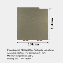184 × 184 mm Textured PEI Build Plate for Bambu Lab A1 Mini — image 5