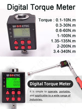 Digital Torque Meter 0.1-1500 N.m Adjustable Torque Meter Adapter Professional Electronic Torque Wrench Universal Repair Tools