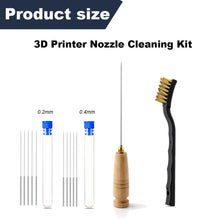 0.2–1.0 mm 3D Printer Nozzle Cleaning Tool Kit