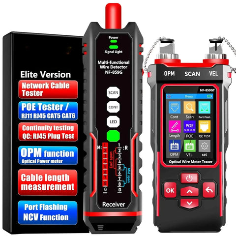 NOYAFA NF-859GT Copper & Fibre Network Tester with OPM/VFL — image 1