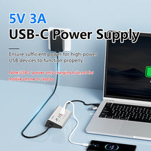 10Gbps USB 3.2 Docking Station Hub Type C Splitter Data Transfer Adapter with Card Reader Multi 7/8 Ports Switch For PC Laptop