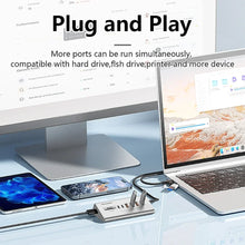 USB 3.2 10Gbps Hub USB Docking Station Type C Splitter with Card Reader Aluminum Alloy Multi 8/9 Ports Switch For PC Laptop