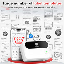 M421 Portable Bluetooth 4x6 Thermal Label Printer for Shipping Barcode, Compatible with Phone PC & E-commerce Small Business