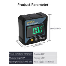 Woodworking Tools 4-sided Magnetic Dual Laser Inclinometer Digital Angle Measuring Instrument with Tilt Measurement Laser Level