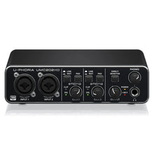 UMC202HD 2x2 USB Audio Interface Sound Card Midas Mic Preamps 24 Bit 192kHz for Recording Studio Podcast Live Streaming