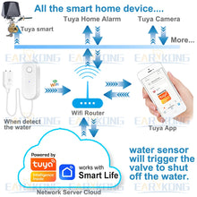 Tuya WiFi Smart Water Leak Sensor Liquid Leakage Alarm Overflow Level Detector Flood Protection SmartLife APP