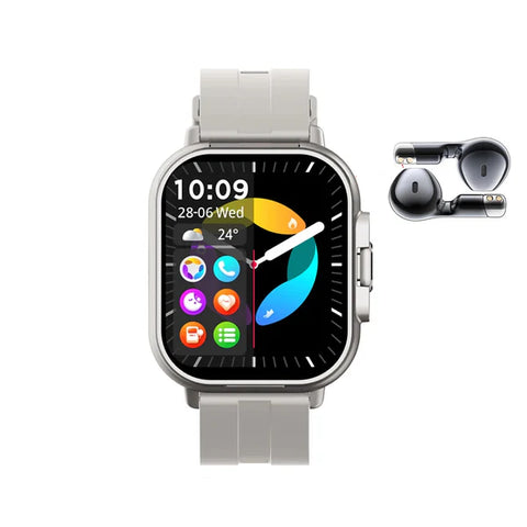 2 in 1 Dual-Fit Smartwatch & Earphone Set 2.01-inch TFT display