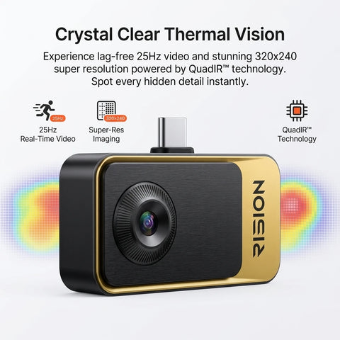 320 × 240 USB-C Thermal Camera – 25 Hz, -20 to 600°C – image 1