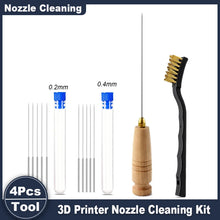 0.2–1.0 mm 3D Printer Nozzle Cleaning Tool Kit