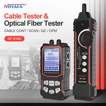 Noyafa Network Cable Tester LCD Display Cable Tracker NF-918S PoE Checker Optical Power Meter Visual Fault Locator Network Tools