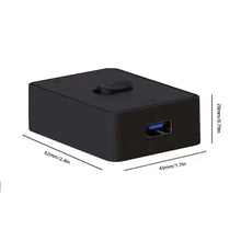 USB 3.0 Switcher KVM Switch 1x2/2x1 Bidirectional Shared Controller Splitter for Computer Laptop Keyboard Mouse Printer USB Hub