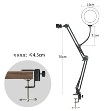 Overhead Phone Mount with Ring Light for Video Recording