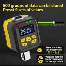 Waxtron Digital Torque Adapter 1/2'' 1/4'' 3/8'' Drive 6-400Nm Torque Wrench Adapter Set ±2% Accuracy Universal Repair Tools