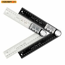 HOMEFISH 2 in 1 Digital Angle Detector Scale Suitable for Woodworking Measurement Tools High Accuracy Mutifunction Tools