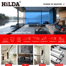 HILDA Digital Laser Distance Meter 50M/100M/120M Finder High Precision Area Volume Measure Construction Measuring Ruler Tool