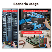 Multifunctional Network Cable Tester HDMI Compatible RJ45 8P8C LAN POE Anti-Burn RJ11 Telephone Line Test Tool Network Repair