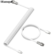 USB-C Coiled Aviator Cable for Mechanical Keyboards – Black — image 2