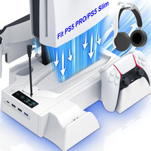 PS5 Slim/Pro Cooling Stand & Dual Controller Charging Station