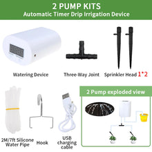 Automatic Plant Flower Watering Pump Home Sprinkler Drip Irrigation Device 2/4/8/16 Heads Pump Timer System Kit Garden Tool
