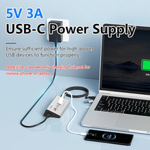10Gbps USB 3.2 Docking Station USB Hub Type C Splitter with Card Reader Aluminum Alloy Multi 8/9 Ports Switch For PC Laptop