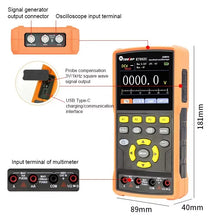 TOOLTOP 3IN1 2 Channel Digital Oscilloscope Multimeter Signal Generator 50MHz Portable Oscilloscope Lab DIY Automotive Tools