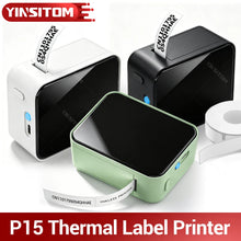 Portable Mini P15 Thermal Label Printer Name Tag Price Note Time Print Wireless Bluetooth Maker for iOS and Android