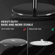 Adjustable Tablet & Portable Monitor Desk Stand with Heavy Base - 3