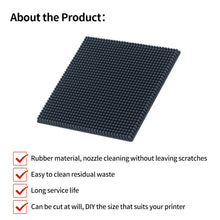 81×81×5 mm Silicone Nozzle Cleaning Brush for 3D Printers