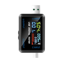 USB Tester 10 in 1 DC Digital Voltmeter Amperimetro Current Meter Volt Ammeter Detector Power Bank Charger Indicator Type C USB