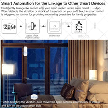Smart Zigbee Vibration Sensor Tilt Sensor Home Security Automation Motion Shock Alarm Sensor Support Home Assistant Zigbee2MQTT