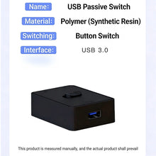 USB 3.0 KVM Switch 1x2/2x1 Bidirectional Shared Controller For Computer Laptop Keyboard Mouse