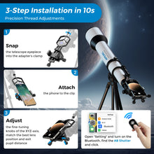 APEXEL 3-Axis Metal Telescope Smartphone Adapter