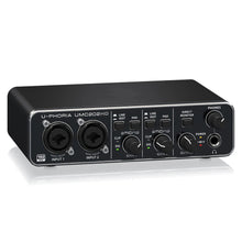 UMC202HD 2x2 USB Audio Interface Sound Card Midas Mic Preamps 24 Bit 192kHz for Recording Studio Podcast Live Streaming