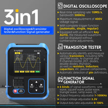 FNIRSI DSO-TC3 3-in-1 Handheld Oscilloscope - view 3