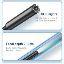 Endoscope Camera Borescope with 8 LED Lights 8mm Inspection Camera for iOS System