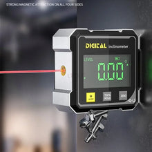 Pocket Digital Level Protractor Inclinometer Digital Display Angle Gauge 360 Degree Magnetic Electronic Level Laser