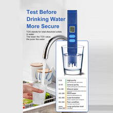 TDS PH Meter Digital Water Quality Tester 0.01ph High Accuracy PH Meter 0-9990ppm Water Purity Analyzer Monitor Filter