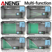 Laser Distance Meter ANENG Laser Tape Measure 40M/70M/100M/120M Laser Rangefinder Electronic Ruler Useful Measurement Test Tool