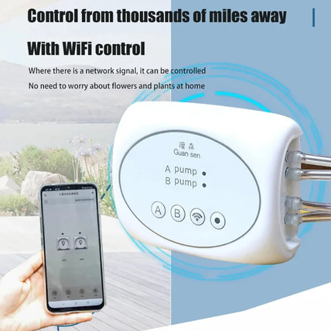 WiFi Smart Garden Irrigation Controller Plant Automatic Drip Irrigation System Kit Mobile Phone Control Watering Timer Device