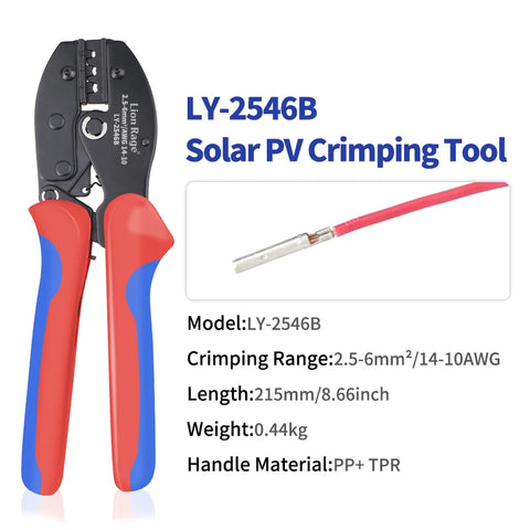 LY-2546B MC4 Solar Crimping Tool – 2.5/4/6 mm²