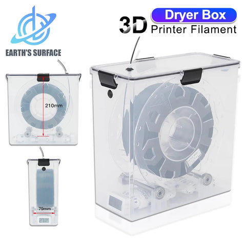 Airtight Filament Dry Storage Box with Humidity Monitoring — image 1