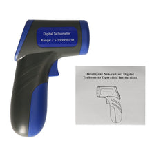 Digital Tachometer Laser Tachometer Handheld RPM Meter Speedmeter (2.5-99999RPM Measuring Range)