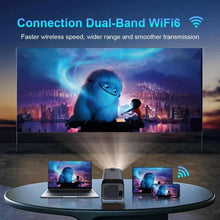 2025 4K Android 11 Projector Native 1080P 390ANSI HY320 mini Dual Wifi6 BT5.0 1920*1080P Cinema Portable Projector Upgraded HY30