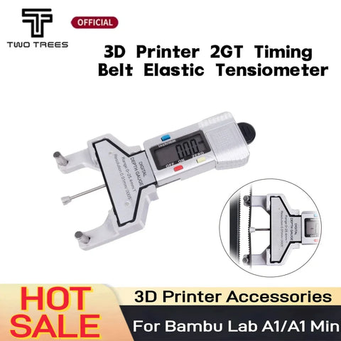 2GT 3D Printer Belt Tension Meter – Silver — image 1