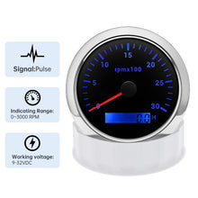 85MM Tachometer with LCD Hour Meter For Marine Boat Car RPM Gauge 8000rpm 6000rpm RPM Meter Tach Gauge 7 Colors LED Backlight