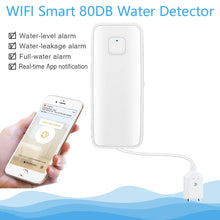 1M/3M/5M Water leakage sensor WIFI leak level Sound Alarm detector security Overflow protection Work with Tuya Smart Life App