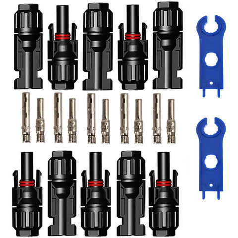 5-Pair MC4-Compatible Solar Connector Kit with Spanners — image 1